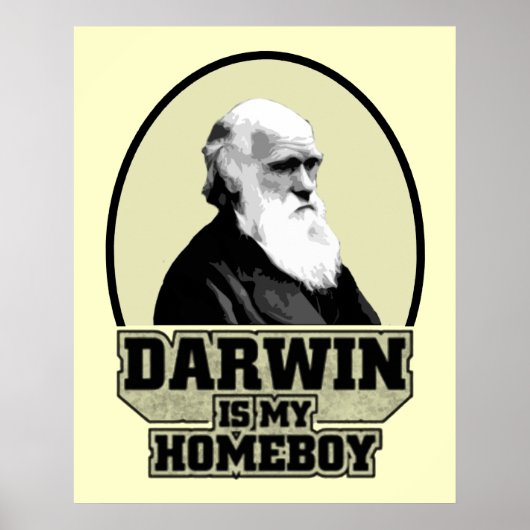 Darwin ist mein Homeboy Poster (Vorne)