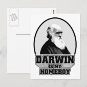 Darwin ist mein Homeboy Postkarte (Vorne/Hinten)