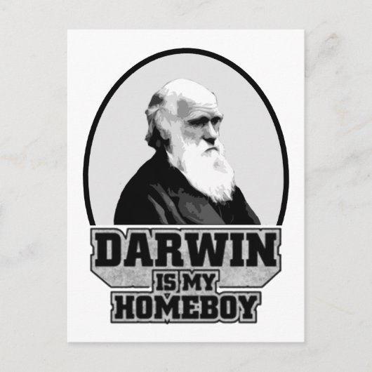 Darwin ist mein Homeboy Postkarte (Vorderseite)
