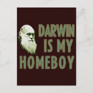Darwin ist mein Homeboy Postkarte