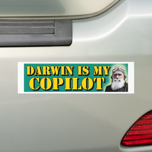 Darwin ist mein Kopilot Autoaufkleber (Auf Auto)