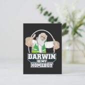 Darwin ist meine Hausfrau (Vollfarbe) Postkarte (Stehend Vorderseite)