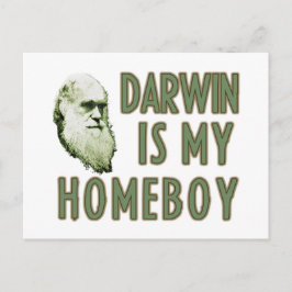 Darwin ist meine Homeboy Postkarte