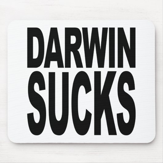 Darwin ist zum Kotzen Mousepad (Vorne)