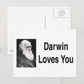 Darwin Lieben Sie 2 Postkarte (Vorne/Hinten)