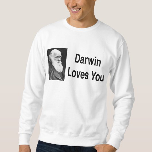Darwin-Lieben Sie 2 Sweatshirt (Vorderseite)