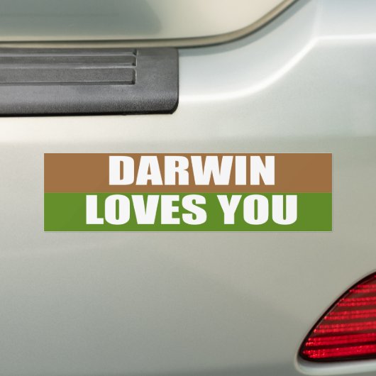 Darwin-Lieben Sie Autoaufkleber (Auf Auto)