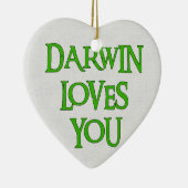 Darwin-Lieben Sie Keramikornament (Rechts)