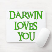Darwin-Lieben Sie Mousepad (Mit Mouse)