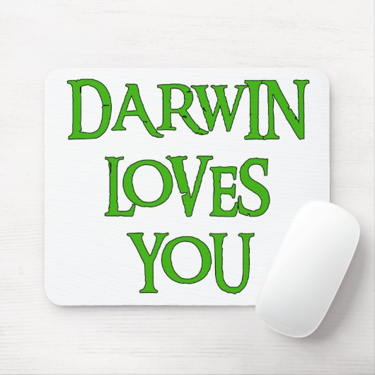 Darwin-Lieben Sie Mousepad (Mit Mouse)