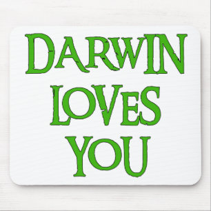 Darwin-Lieben Sie Mousepad