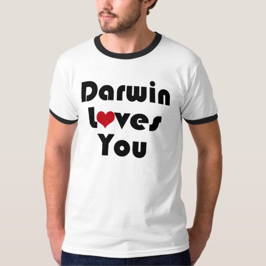 Darwin liebt dich T-Shirt (Vorderseite)
