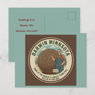 Darwin, Minnesota Twine Ball Souvenir Postkarte
