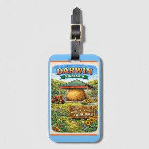 Darwin, MN Minnesota Twineball-Reiseanhänger Gepäckanhänger