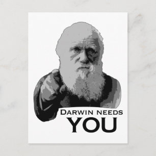 Darwin Needs You! Postkarte