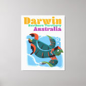 Darwin, Nordterritoriale Australien Reiseplakat Leinwanddruck (Vorderseite)
