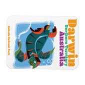 Darwin, Nordterritoriale Australien Reiseplakat Magnet (Horizontal)