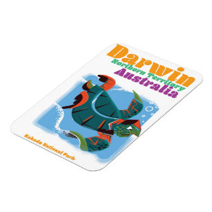 Darwin, Northern Territory Australia Reiseplakat Magnet