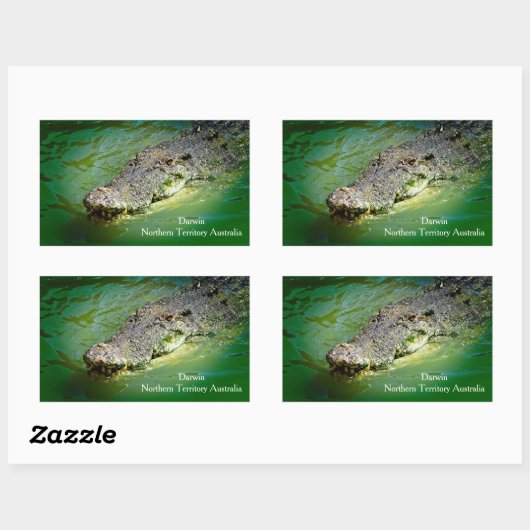 Darwin Northern Territory - Crocodile Stickers (Blatt)