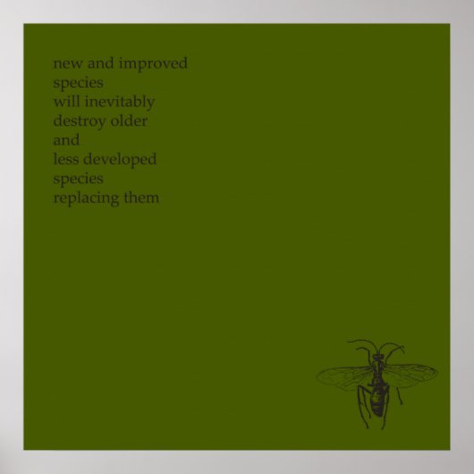 Darwin Origin of Species Poster (Vorne)