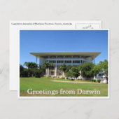 darwin Parliament Postkarte (Vorne/Hinten)