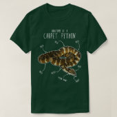 Darwin pet Python Snake Anatomie T-Shirt (Design vorne)