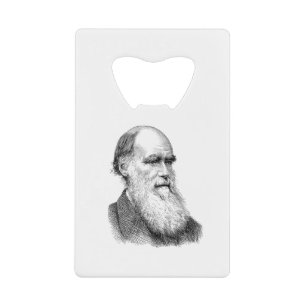 Darwin Portrait Evolution / Charles Darwin Geldbeutel Flaschenöffner