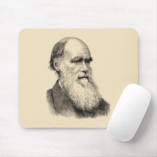 Darwin Portrait Evolution / Charles Darwin Mousepad (Mit Mouse)
