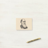 Darwin Portrait Evolution / Charles Darwin Post-it Klebezettel (Auf Schreibtisch)