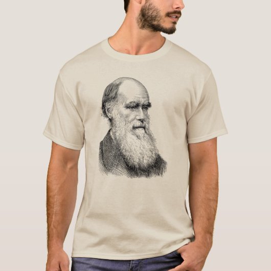 Darwin Portrait Evolution / Charles Darwin T-Shirt (Vorderseite)