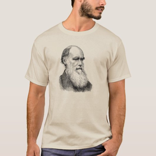 Darwin Portrait Evolution / Charles Darwin T-Shirt (Vorderseite)