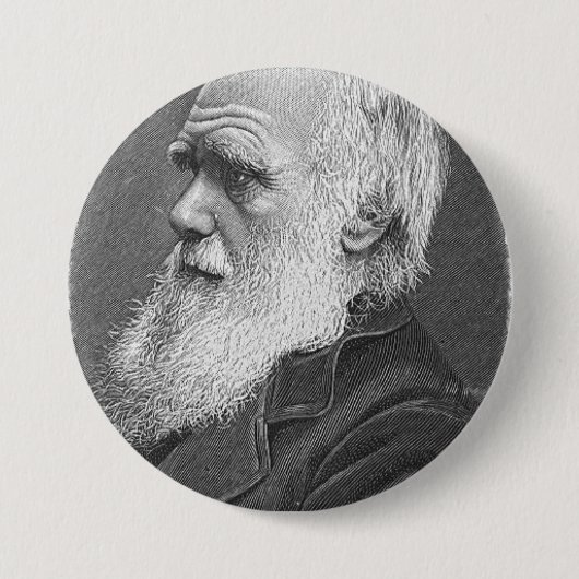 Darwin-Porträt Button (Vorderseite)