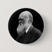 Darwin-Porträt-Knopf Button (Vorderseite)