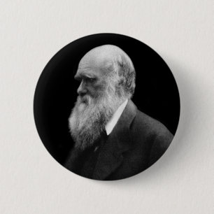 Darwin-Porträt-Knopf Button