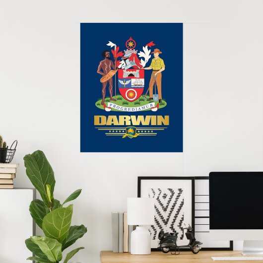 Darwin Poster (Heimbüro)