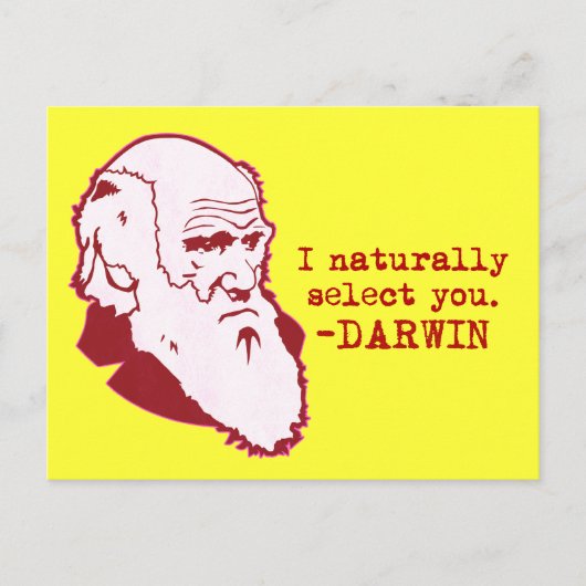 Darwin Postkarte (Vorderseite)