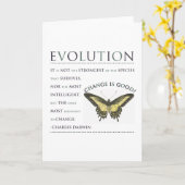 Darwin Quote Evolution Karte (Gelbe Blume)