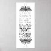 Darwin Quote Evolution Poster (Vorne)