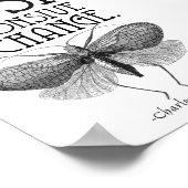 Darwin Quote Evolution Poster (Ecke)