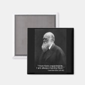 Darwin Quote ~ I Liebe Narren Experimente ... Magnet (Vorderseite/Rückseite)
