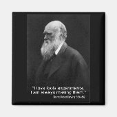 Darwin Quote ~ I Liebe Narren Experimente ... Magnet (Vorne)