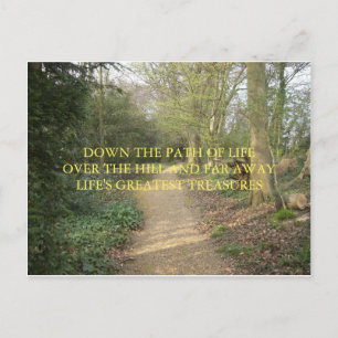 DARWIN’S THINKING PATH HAIKU POSTCARD POSTKARTE