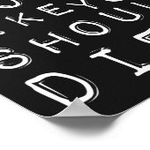 Darwin sagt, Leute wie du sollten Die werden! Poster (Ecke)