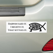 Darwin sagte es autoaufkleber (Auf Auto)
