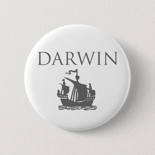 Darwin & Ship Button (Vorderseite)