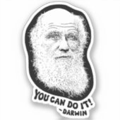 Darwin - Sie können es tun Aufkleber (Vorderseite)