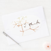 Darwin tree of life ovaler aufkleber (Umschlag)