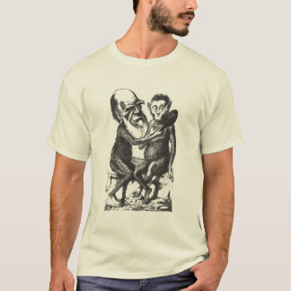Darwin u. Affe T-Shirt