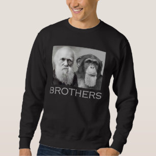 Darwin- und Schimpanse-Brüder Sweatshirt