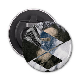 Darwin war ein Geologe Button Bottle Opener Flaschenöffner